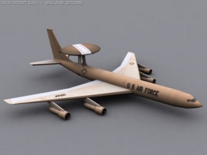 e3 sentry awacs 3D 모델