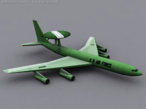 e3 sentry awacs 3D 모델