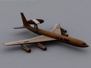 e3 sentry awacs 3D 모델