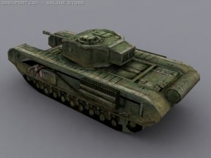 churchill mk iii a20 Model 3D