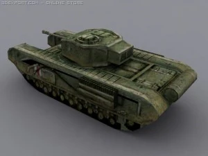 churchill mk iii a20 3D Model
