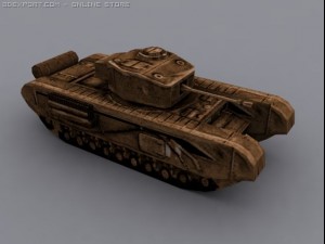 churchill mk iii a20 Model 3D