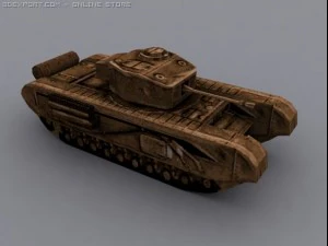 churchill mk iii a20 3D Model