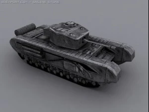 churchill mk iii a20 3D Model