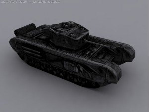 churchill mk iii a20 Model 3D