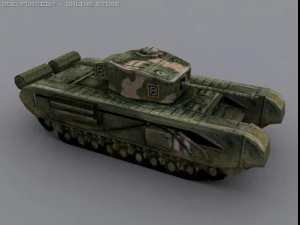 churchill mk iv a22 3D Model
