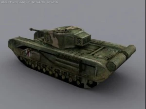 churchill mk iv a22 3D Model