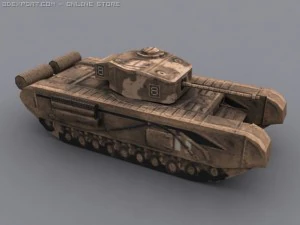 churchill mk iv a22 3D Model