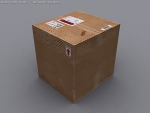 cardboard box Modelo 3D