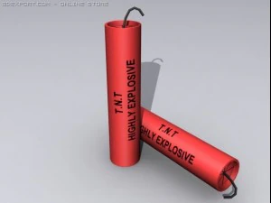 TNT 스틱 3D 모델