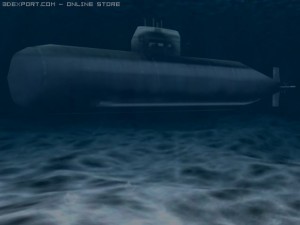 nuclear submarine 3D Модель