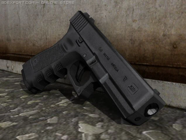 glock17 3D Model .c4d .max .obj .3ds .fbx .stl .blend 