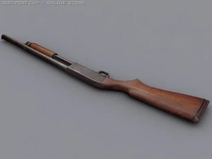 remington 870 3D Model