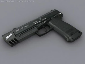 heckler koch usp match 3D Model