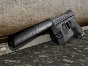 heckler  koch mk23 socom 3D मॉडल