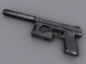 heckler  koch mk23 socom Model 3D