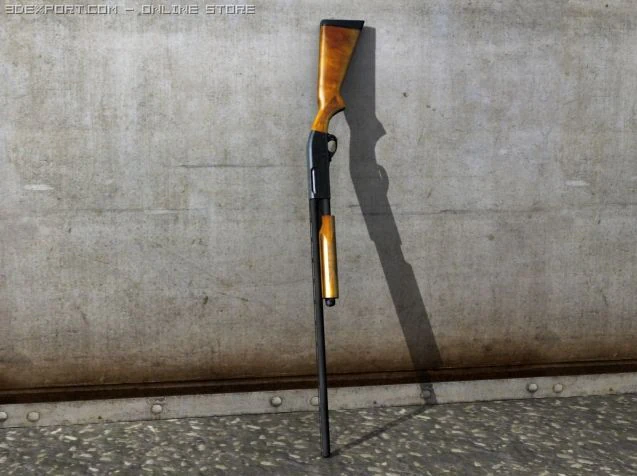 shotgun 3D Model .c4d .max .obj .3ds .fbx .stl .blend 