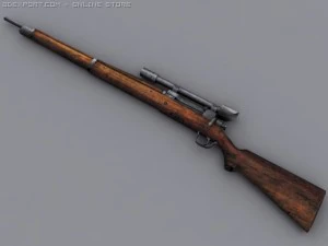sniper rifle 3D Model