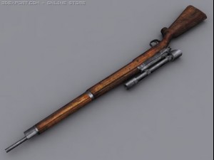 sniper rifle 3D Модель