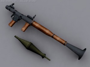 rocket propelled launcher 3Dモデル
