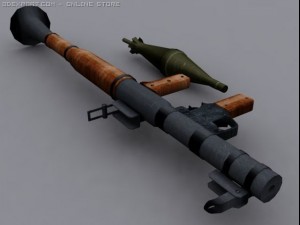 rocket propelled launcher 3Dモデル