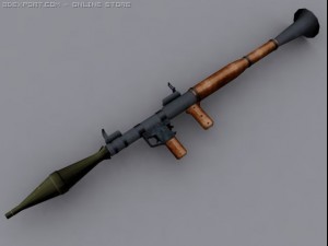 rocket propelled launcher 3Dモデル