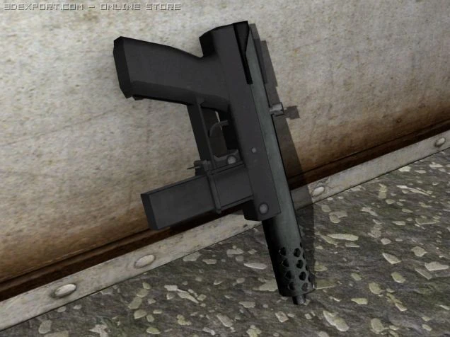 intratec tecdc9 3D Model .c4d .max .obj .3ds .fbx .stl .blend 