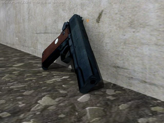 colt 45 3D Model .c4d .max .obj .3ds .fbx .stl .blend 