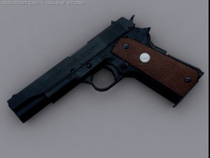 colt 45 Model 3D