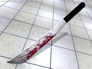 bloody machete 3D Model