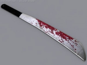 bloody machete 3D 모델