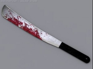 bloody machete 3D 모델