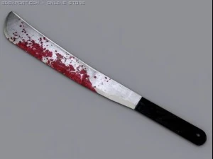 bloody machete 3D Model