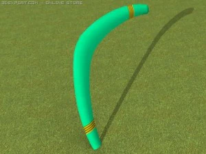 grande bumerangue Modelo 3D