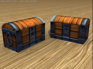 skrzynia skarb&oacute;w Model 3D