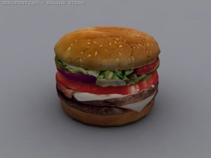 burger Model 3D