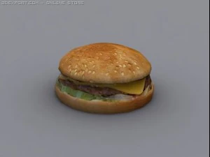 cheese burger 3D Model