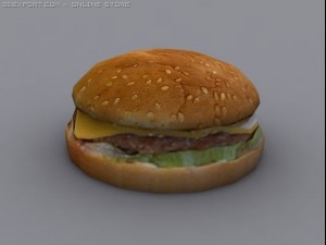 cheese burger 3D Модель
