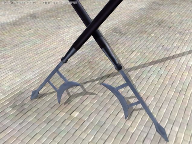 pike halberd 3D Model .c4d .max .obj .3ds .fbx .stl .blend 