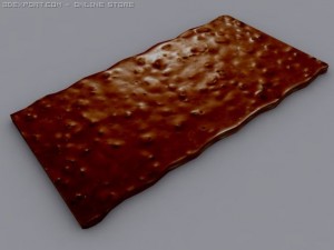 dark chocolate bar 3D 模型