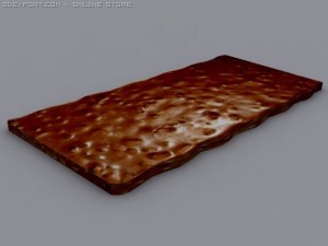 dark chocolate bar 3D 模型