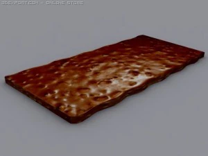 dark chocolate bar 3D Model