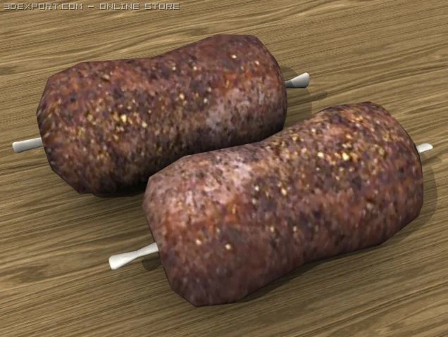 daging Model 3D .c4d .max .obj .3ds .fbx .stl .blend 
