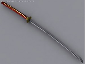 kasumis katana Modèle 3D