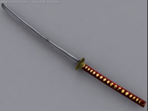 kasumis katana Modèle 3D