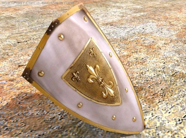 Bouclier Dragor Modèle 3D .c4d .max .obj .3ds .fbx .stl .blend 