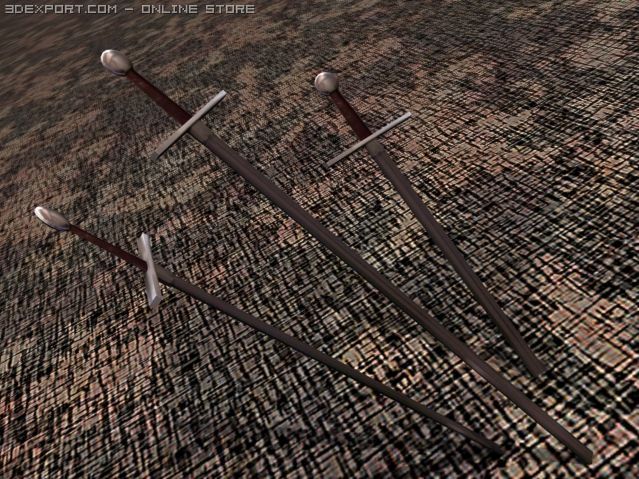 rusted sword 3D मॉडल .c4d .max .obj .3ds .fbx .stl .blend 