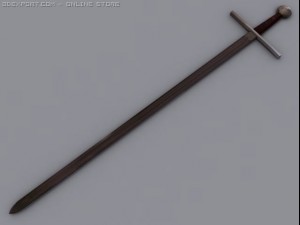 rusted sword 3D मॉडल