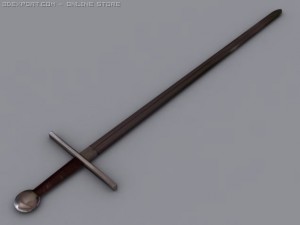 rusted sword 3D मॉडल