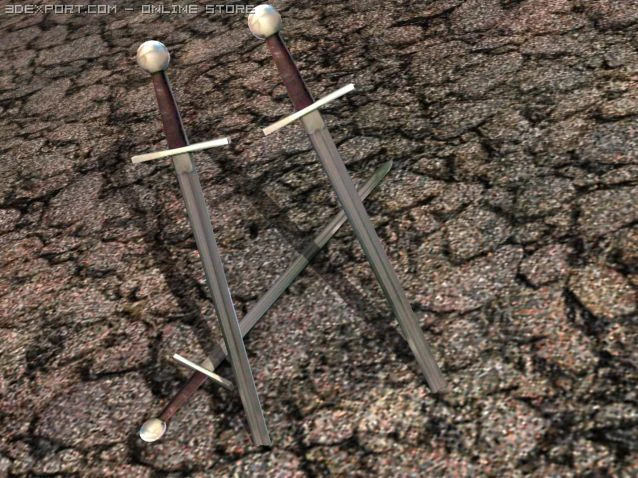 &eacute;p&eacute;e courte Modèle 3D .c4d .max .obj .3ds .fbx .stl .blend 